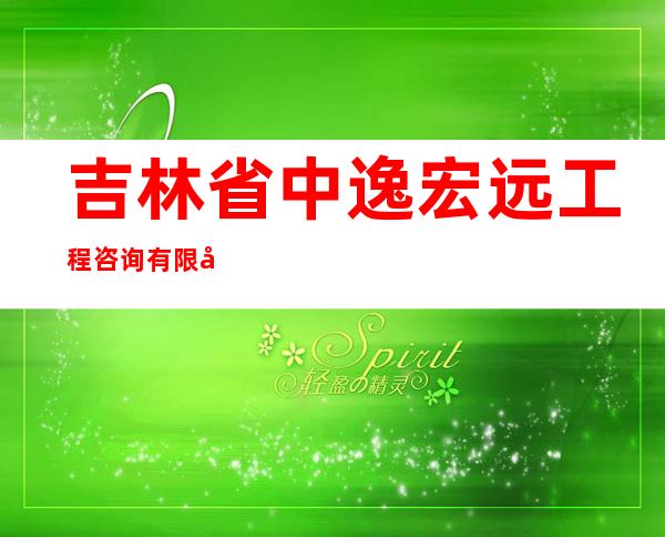 吉林省中逸宏远工程咨询有限公司