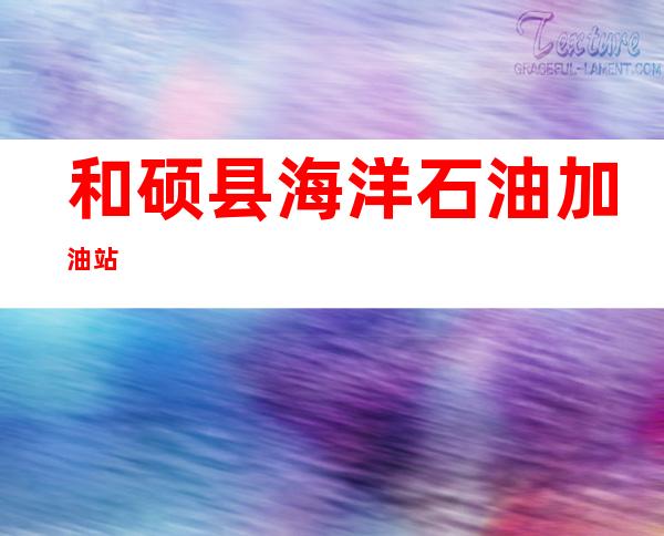 和硕县海洋石油加油站